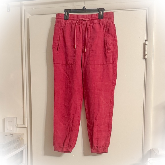 Athleta Women's Red Jogger Pants - Picture 1 of 15